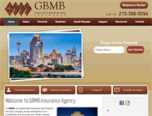 Tablet Screenshot of gbmbinsurance.com